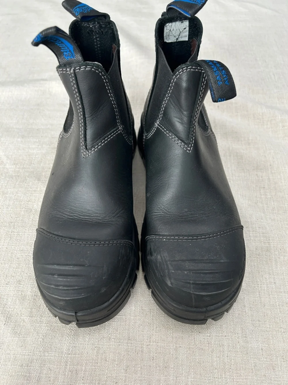 Blundstone #990 Unisex Steel Toe Work Boots Black Chelsea Slip-On - Picture 14 of 15